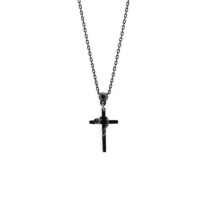 HYDE LILITH CROSS PENDANT【BLACK】 | eclipseseal.com